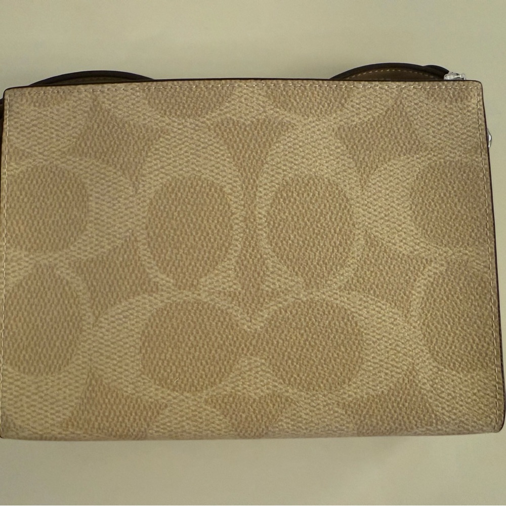 Coach Beige Signature Crossbody Bag - Picture 4 of 7
